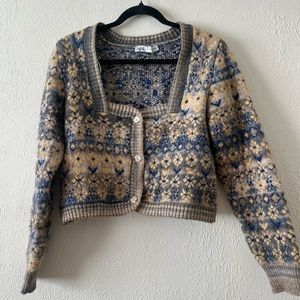 Zara cropped sweater